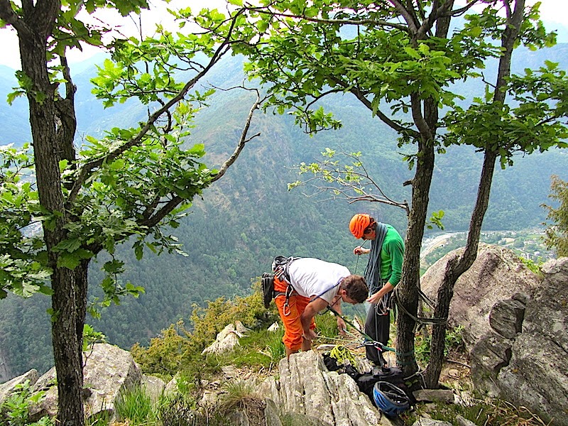 Martynas and some guy who climbed after us