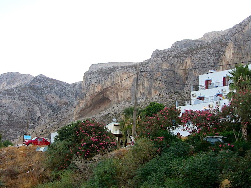 Through the balcony to the right. Grande Grota in the background