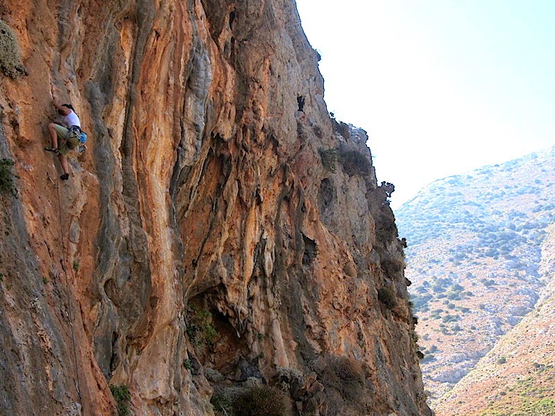 Laura on some route at Arginonta