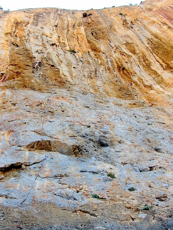 Laura on Sickle (7a+)