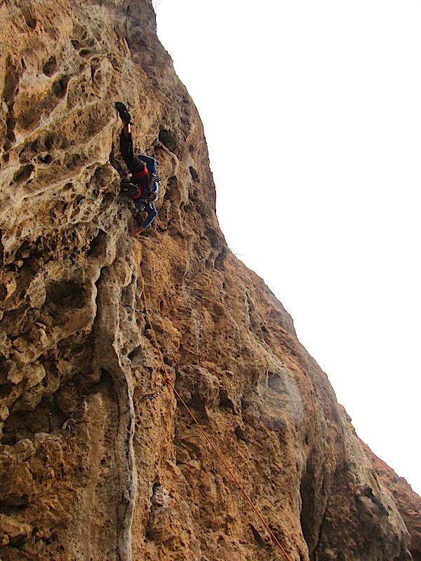 Martynas on Little Big Wall 7a+