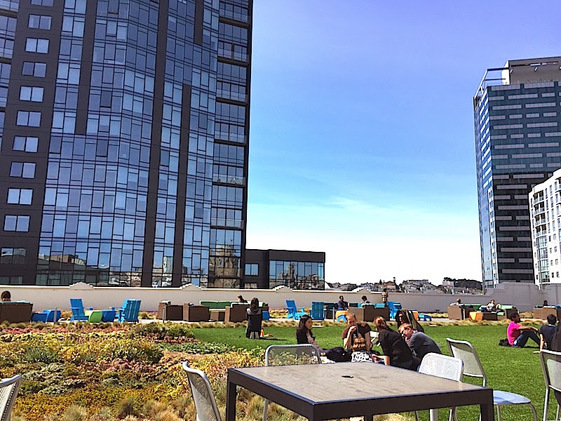 Lunch on the roof at Twitter HQ