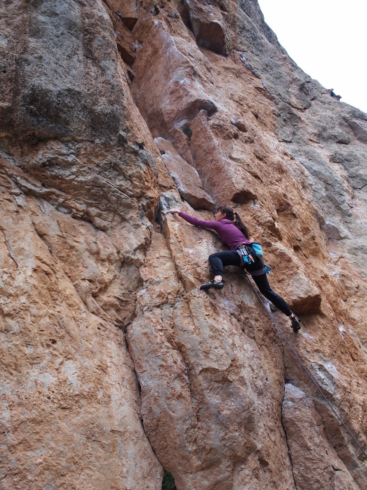 Me on some 7a in Espero Primavera