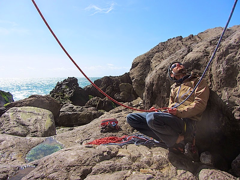 Tadas belaying