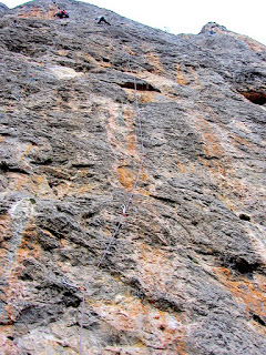 Cold climbing in Siurana