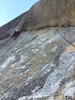 Laura starting day 2 on crack
traverse