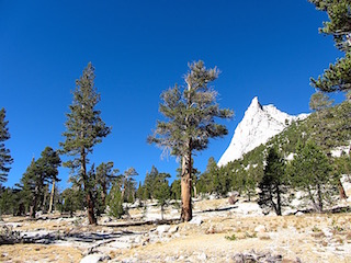Approaching Cathedral Peak
