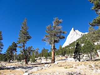 Approaching Cathedral Peak