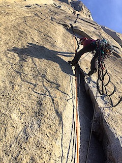 Laura on probably 7th pitch