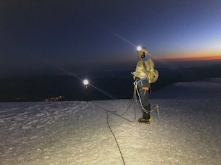 Audinga enjoying the views on the way to summit