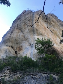 Tennessee sector and 'Une colonne derrière les verrous', 7b, going leftwards up