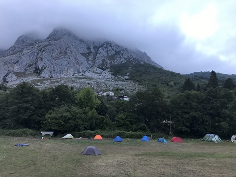 Wild camping spot in Teverga