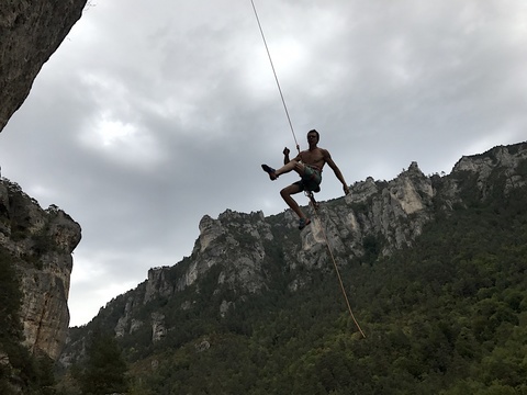 Martynas after (finally) finishing Omar m'a tuer (7b)