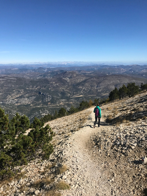 On the way down from Mont Ventoux