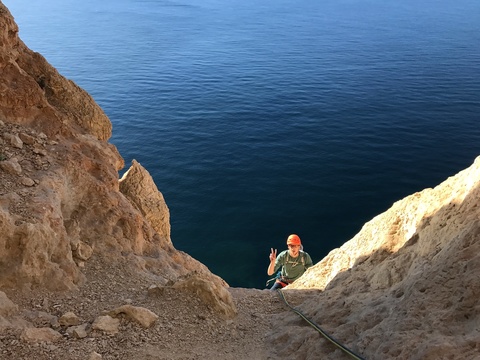 Finally some good belay spot