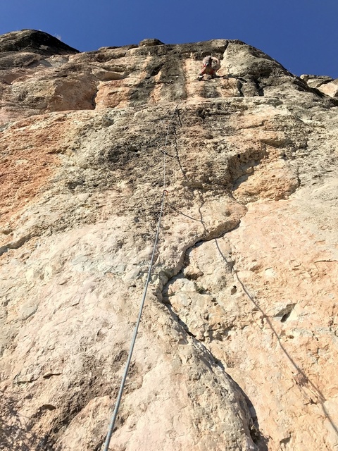 Me on superb "Camins, somnis i promeses" 7a+