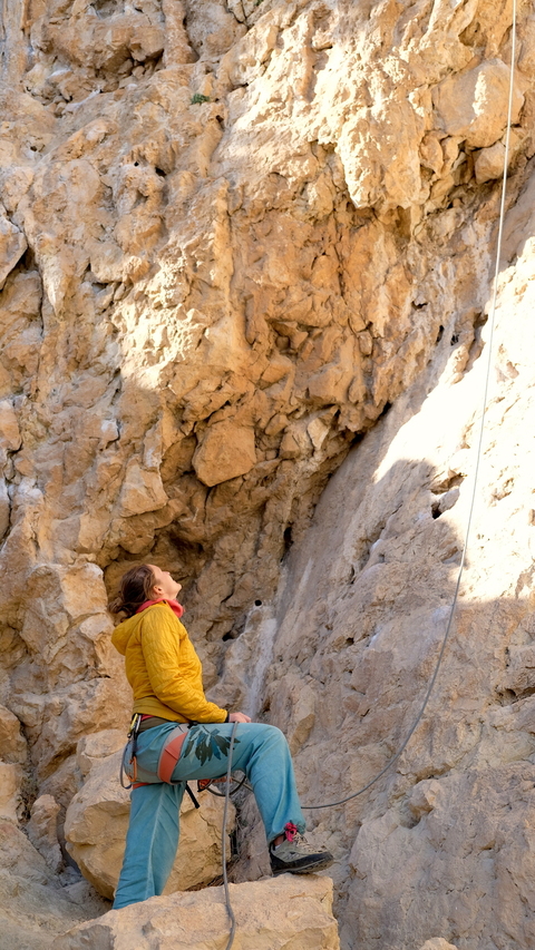 Saulė during the last day of climbing in Suizo