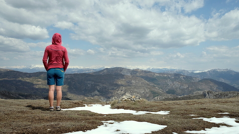 Rest day hike. Ecrins in the distance