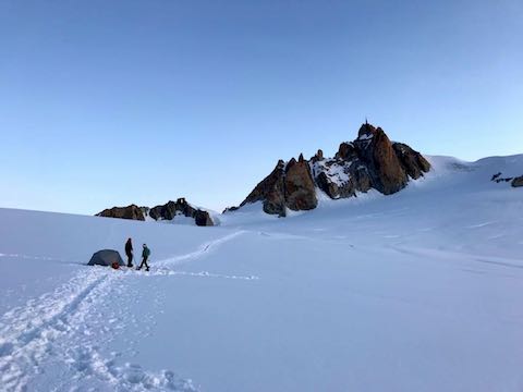 Night on the glacier