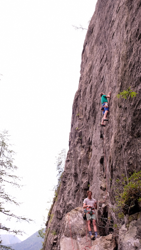 Cragging with Philipp