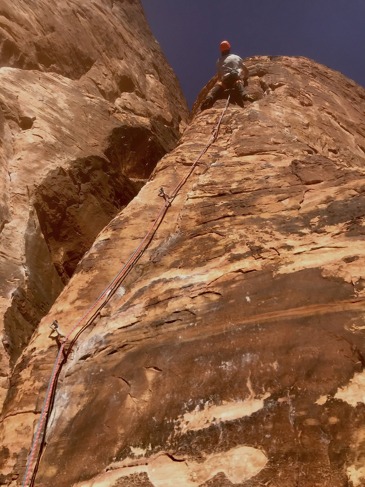 Sport climbing in Red Rocks
