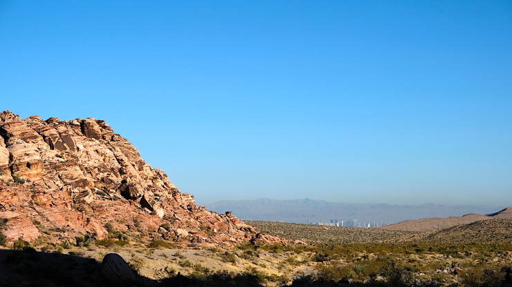 Las Vegas in the distance